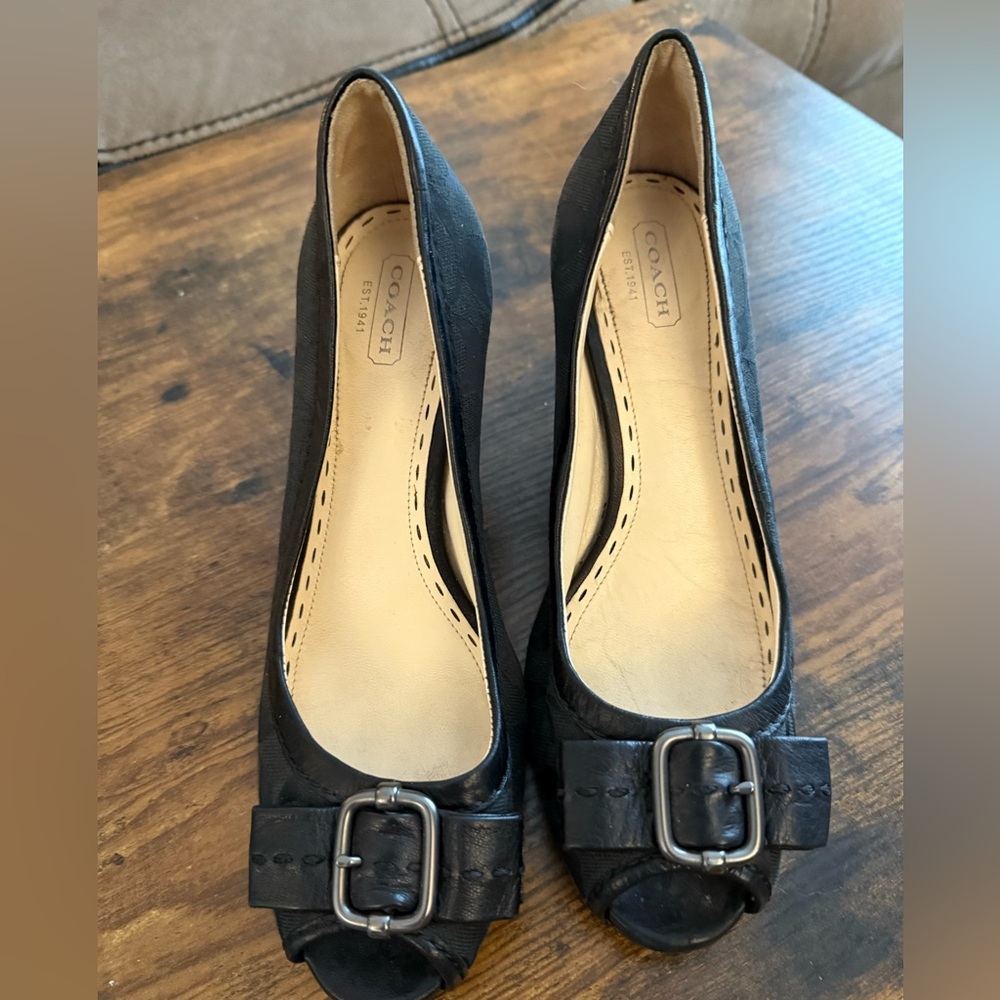 Coach Black Elegant Heels
